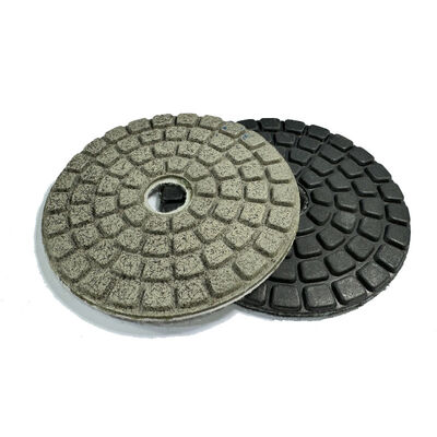 Black / White Buff Diamond Wet Polishing Pad Dia 100mm 125mm For Stone
